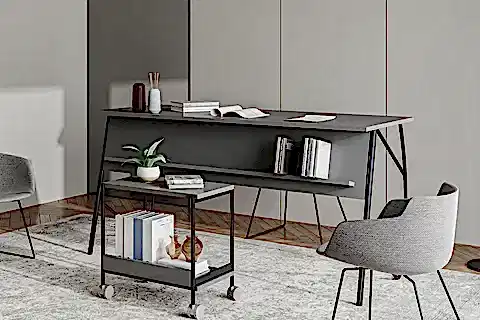LAGOMOOD ELLA OFİS MASA TAKIMI, ANTRASİT, 150 CM
