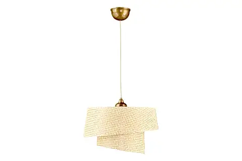 EVLİGHT EFTELYA HAZERAN RATTAN 2 KATLI SARKIT AVİZE, KREM