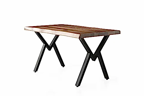 MDF KÜTÜK MASA, CEVİZ, 140X85