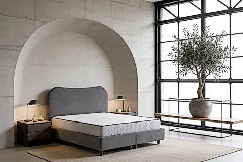 LUNA TREND BAZA VE BAŞLIK SETİ, GRİ, 90X190