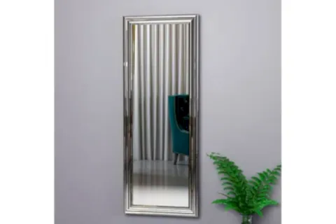 MONE AYNA DEKORATİF SALON AYNASI, GÜMÜŞ, 40X105