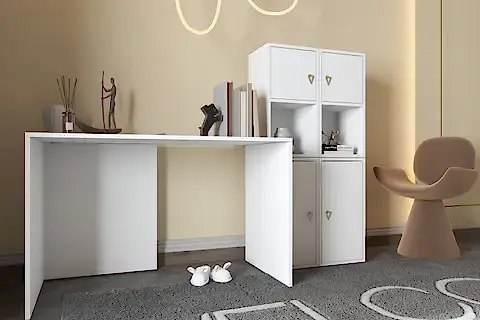BK ÇALIŞMA MASASI, MODÜLER DOLAPLI