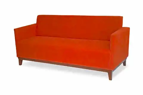 SİSTEMLERİ YARİS KUMAŞ CEVİZ ÜÇLÜ KANEPE, KIRMIZI