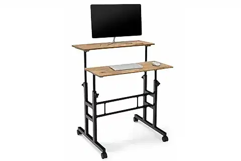 YÜKSEKLİK AYARLI LAPTOP MASASI, ATLANTİK ÇAM, 80X60