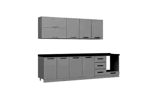 MİNAR BASİC 300 CM MUTFAK DOLABI BEYAZ 300-B7