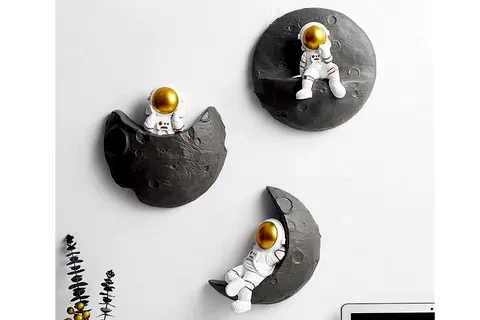 ASTRONOT VE AY ÜÇLÜ SET, GOLD