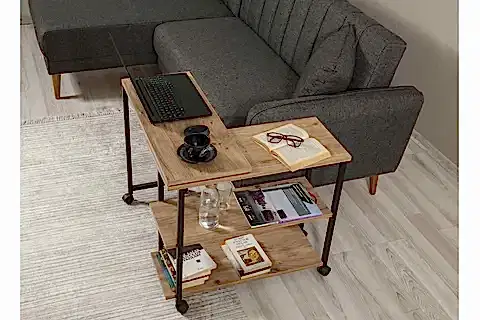 MELİN 360 DERECE DÖNEBİLEN YAN SEHPA