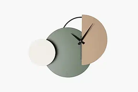 MATEEN METAL DEKORATİF DUVAR SAATİ, 47-31 CM