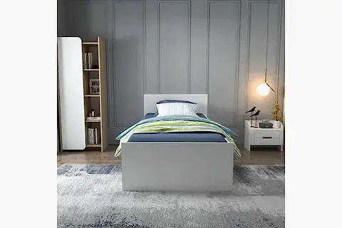 SOFİA YAVRULU KARYOLA, BEYAZ, 90X190