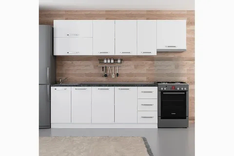 MİNAR ROSE 270 CM MUTFAK DOLABI BEYAZ 270-B7