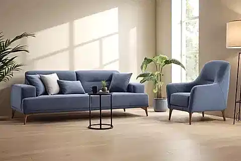 STİLL ÜÇLÜ KOLTUK, LACİVERT