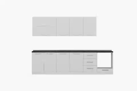 MİNAR BASİC 300 CM MUTFAK DOLABI BEYAZ 300-B7