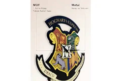 HOGWARTS EXPRESS DEKORATİF SARKAÇLI DUVAR SAATİ