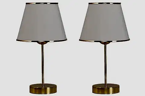 EVLİGHT İKİLİ MİRZA ABAJUR, GOLD KREM
