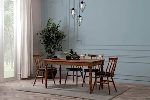 LUCENTA AHŞAP MASA TAKIMI, 120X80