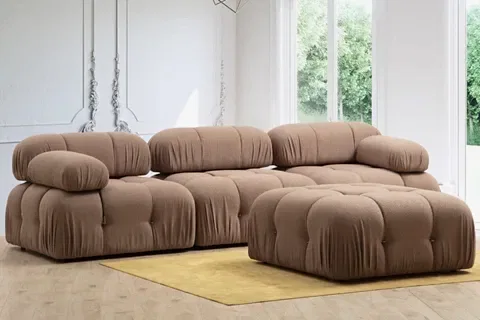 NEW BUBBLE MODÜLER KÖŞE KOLTUK, SÜTLÜ KAHVE