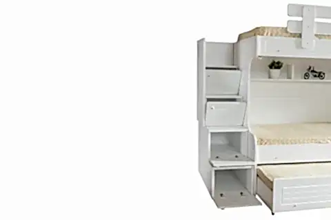 MDF ÖN YÜZEYLİ RANZA SU BEYAZ YAVRULU RANZA, 90X190