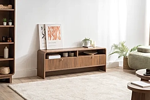 GİRONA TV SEHPASI, CEVİZ, 140 CM