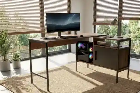 MODULAGO OFİS MASA TAKIMI, ANTRASİT CEVİZ