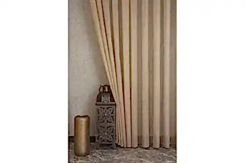 MASSARELLİ ETAMİN ŞANTUKLU TÜL KAHVE PİLESİZ 100X260