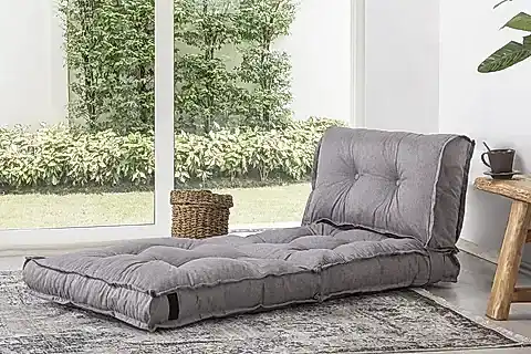MİLA KATLANIR YATAKLI TEK KİŞİLİK UZANMA MİNDERİ, GRİ