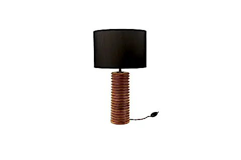 MASSELLO DESIGN HEAVY AHŞAP ABAJUR - MASA LAMBASI CEVİZ