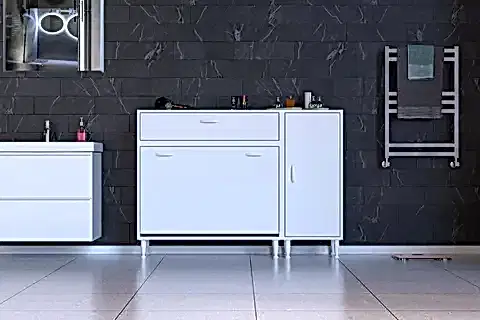 YENİCE BANYO DOLABI, 95 CM 2 SEPETLİ, 130 CM