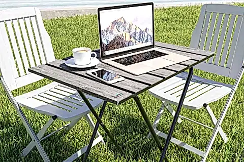 BİNO KATLANIR YÜKSEKLİK AYARLI KAMP PİKNİK MASASI, FÜME