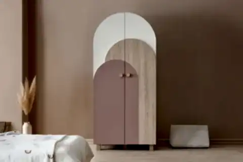 PETİTE GARDIROP, PEMBE, 2 KAPAKLI