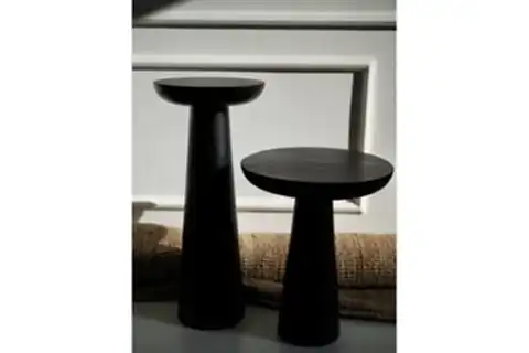 TUCAS HOME MUSHROOM SİYAH 3 YAN SEHPA - 40 CM MANTAR SEHPA