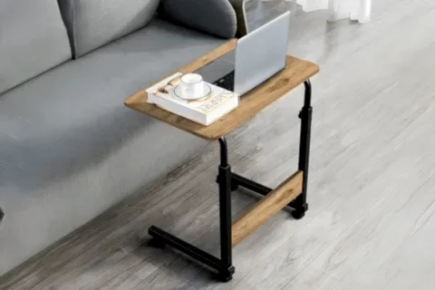 YÜKSEKLİK AYARLI LAPTOP SEHPASI, ATLANTİK ÇAM, 60X40