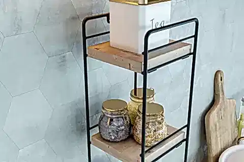 BİNO METAL MUTFAK RAFI ORGANİZER, 4 KATLI, SİYAH