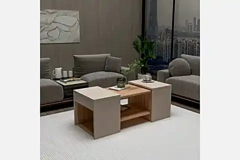 SARTOS ZİGONLU ORTA SEHPA, ATLANTİK ÇAM BEJ