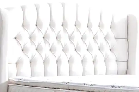 NİCE BAZA BAŞLIK VE REAL PEDLİ YATAK SETİ, KREM, 90X190