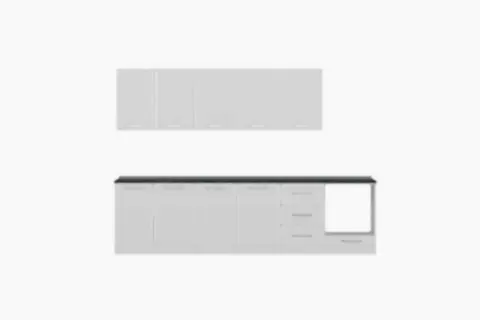 MİNAR BASİC 300 CM MUTFAK DOLABI BEYAZ 300-B4