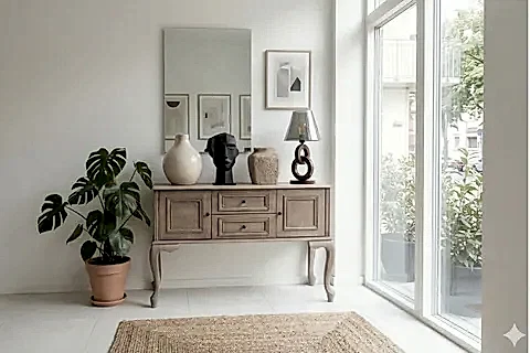 OLİVİA ESKİTME AHŞAP ÇOK AMAÇLI KONSOL