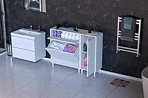YENİCE BANYO DOLABI, 1 SEPETLİ, 70 CM