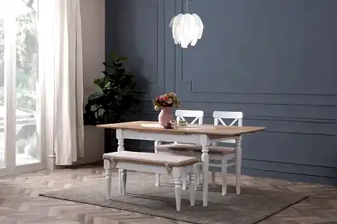 SEMBOL ÇİZİLMEZ BENCH AÇILIR MASA TAKIMI, 110X70