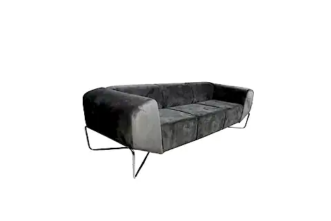 LAMA ÜÇLÜ KUMAŞ OFİS KOLTUĞU, GRİ