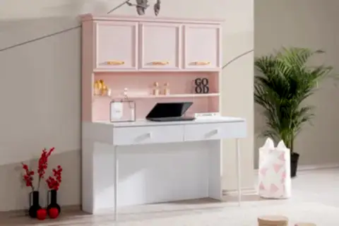 ROSA ÜNİTELİ ÇALIŞMA MASASI, PEMBE