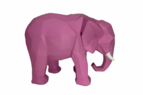 KÜBİK FİL OBJE PEMBE
