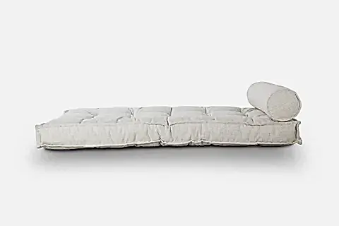 SOFA BUKLET KAPİTONELİ YER VE SEDİR MİNDERİ, BEYAZ