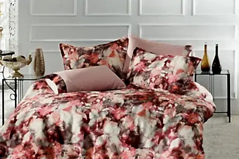 ROSELAND CRASH SATEN NEVRESİM TAKIMI, PEMBE