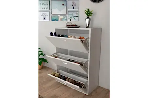 TRIPLEX DÜŞER KAPAK AYAKKABILIK, BEYAZ