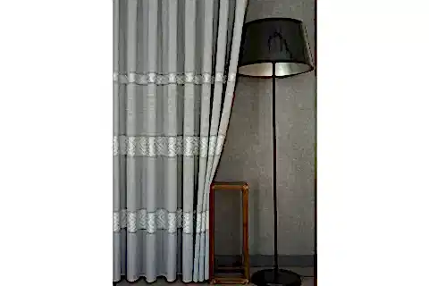 VRC DESEN KETEN ORTA SIK PİLE TÜL PERDE, GRİ, 100X260