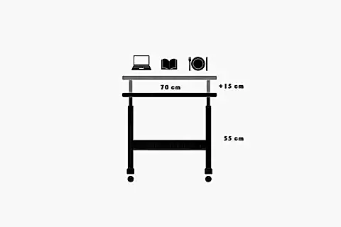 BAMBU YÜKSEKLİK AYARLI LAPTOP SEHPASI, ATLANTİK ÇAM, 70X40