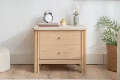 HAVEN KOMODİN, MEŞE TRAVERTEN, 2 ÇEKMECELİ