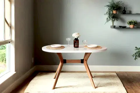CASSANDRA NATURAL BEYAZ MASA, 80X130