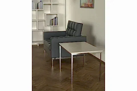 SHİNY YAN SEHPA, BEJ MERMER TABLA