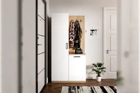 LAVO ASKILIKLI PORTMANTO AYAKKABILIK, 2 KAPAKLI, 90 CM